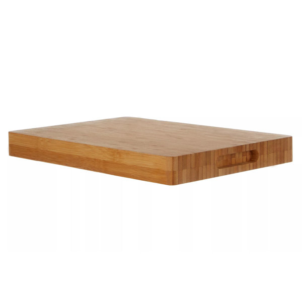 Small butcher store block dining table